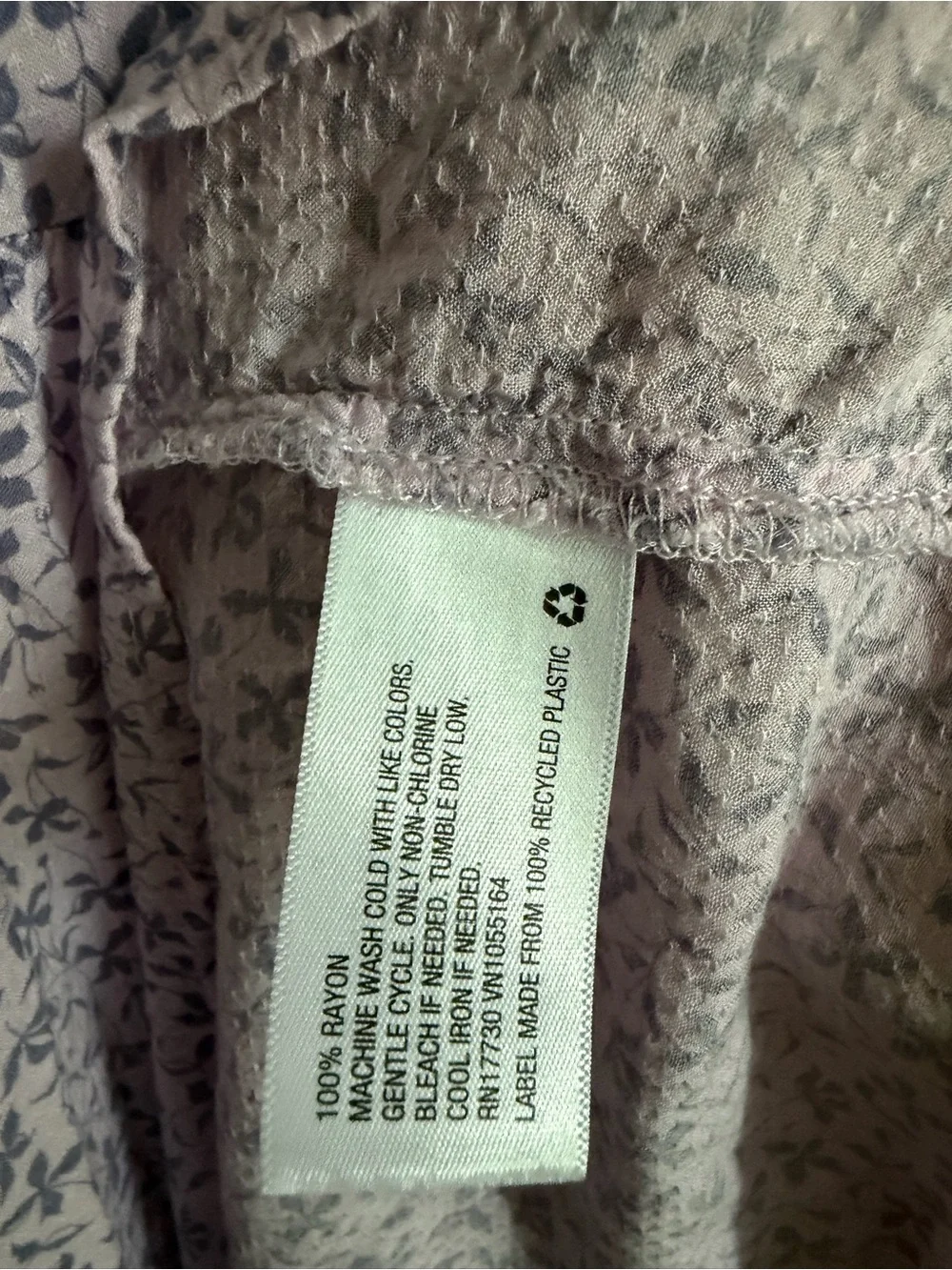 a new day rayon Lilac Floral print V‑Neck Maxi Dress lightweight boho summer - Picture 11 of 12